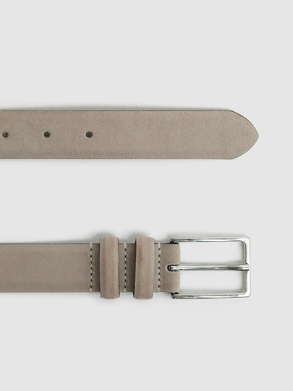 Suede Belt Stone | Mens