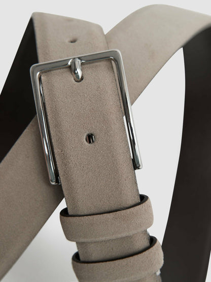 Suede Belt Stone | Mens