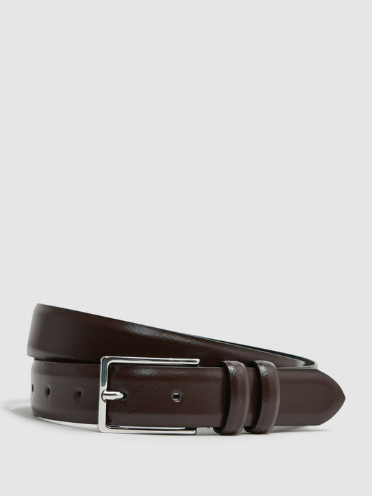 Smooth Leather Belt Chocolate | Mens
