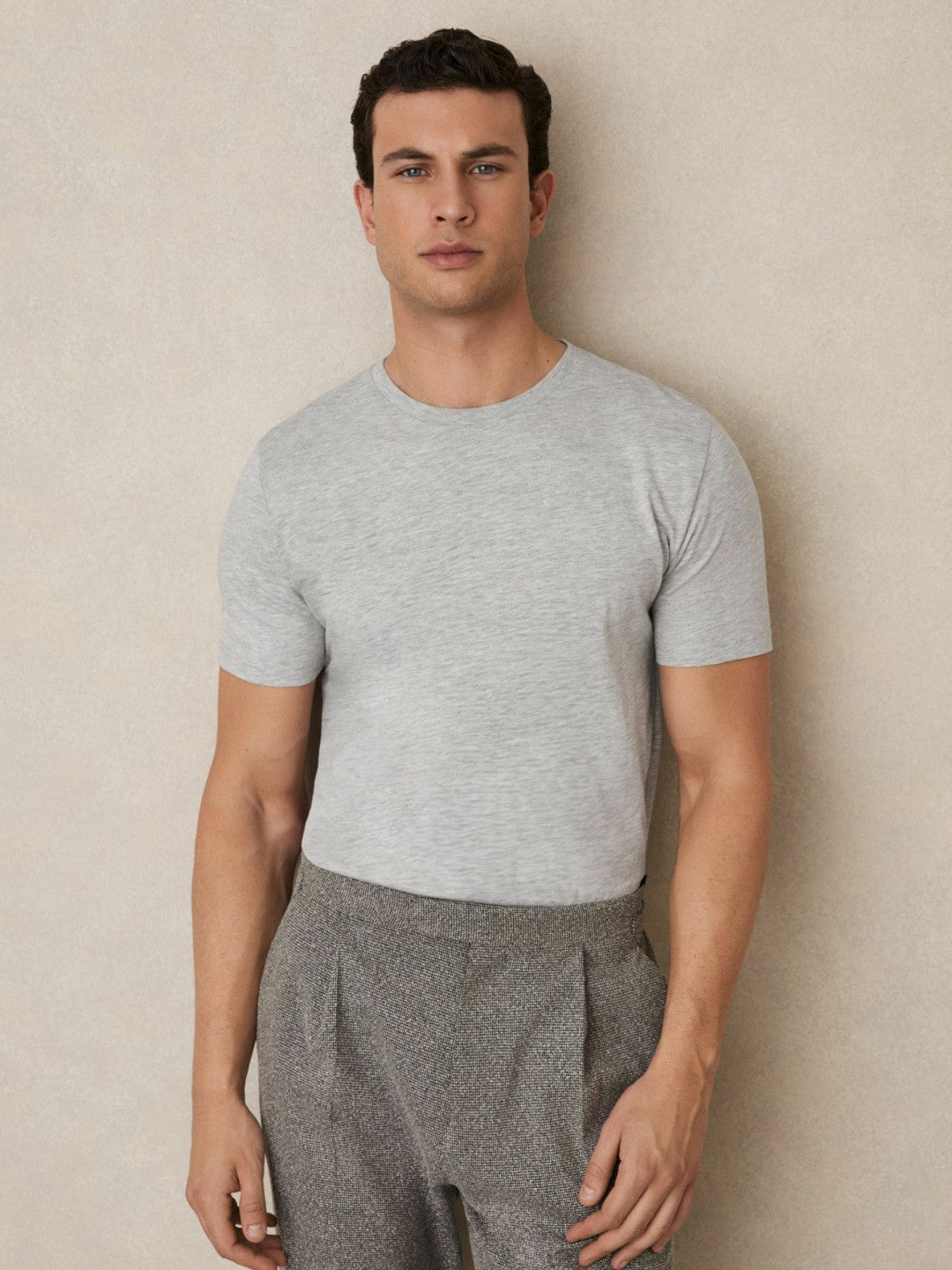 Cotton Crew Neck T-Shirt  | Mens