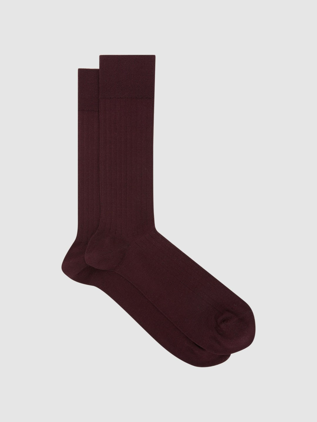Ribbed Socks Bordeaux | Mens