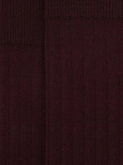 Ribbed Socks Bordeaux | Mens