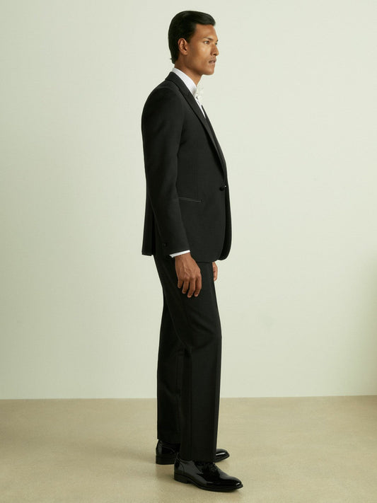 Modern Fit Tuxedo Trousers Black | Mens