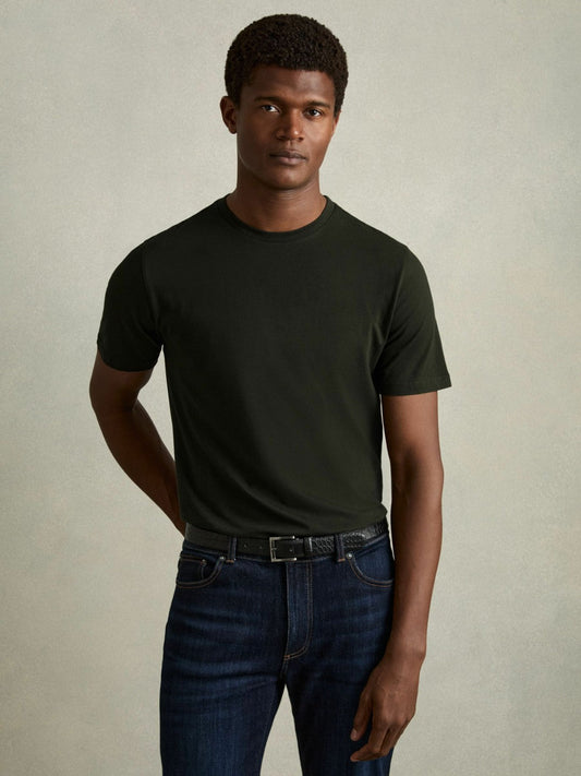 Cotton Crew Neck T-Shirt  | Mens
