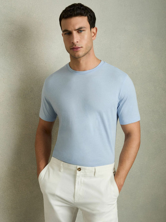 Cotton Crew Neck T-Shirt  | Mens