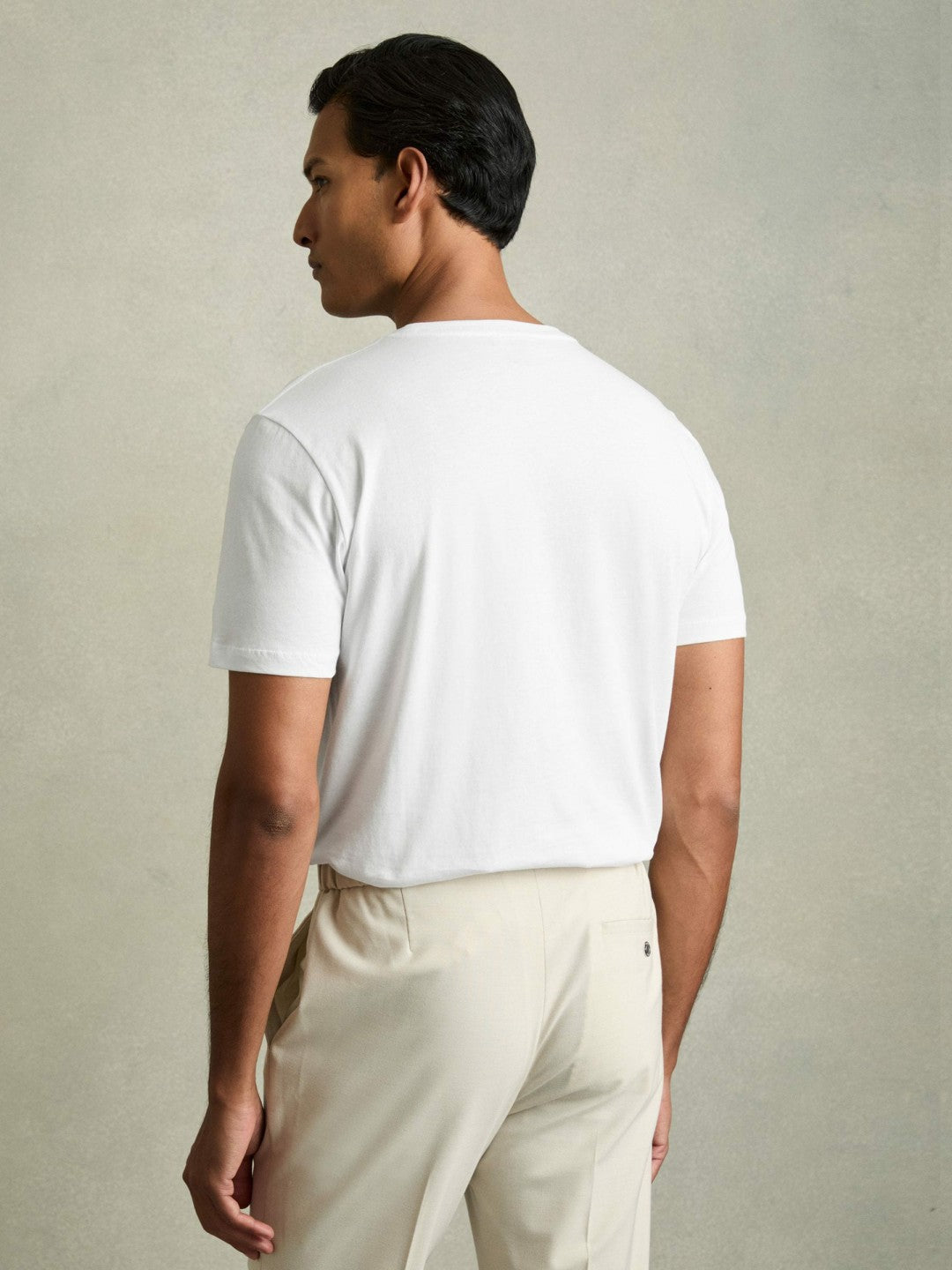 Cotton Crew Neck T-Shirt  | Mens