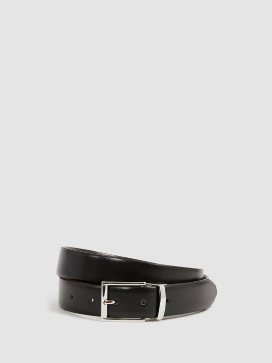 Reversible Leather Belt Black/Dark Brown | Mens