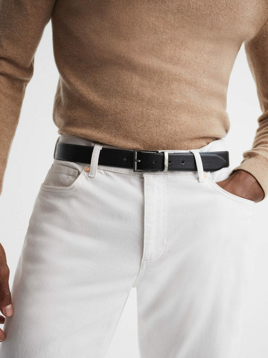 Reversible Leather Belt Black/Dark Brown | Mens