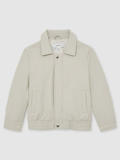 Zip-Through Harrington Jacket Stone | Children