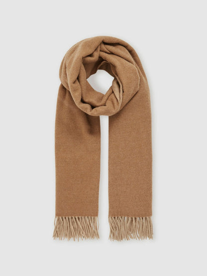 Wool-Cashmere Scarf Biscuit | Womens
