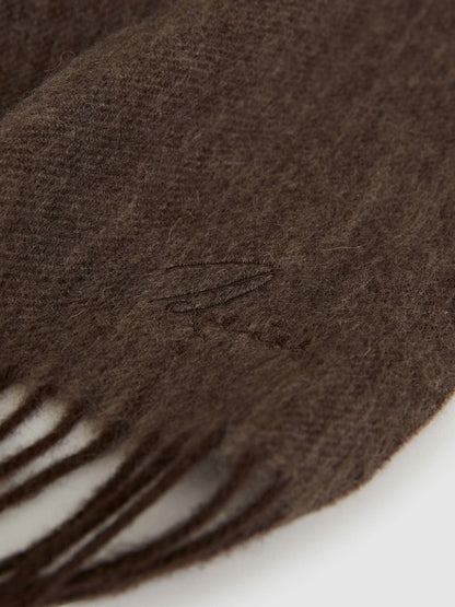 Wool-Cashmere Scarf Chocolate | Womens