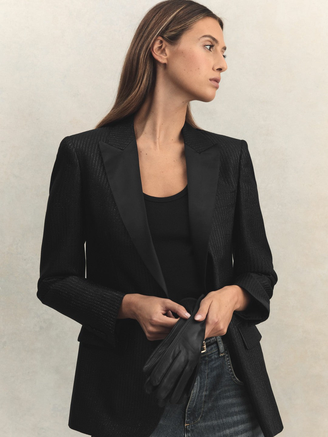 Leather Gloves Black | Womens