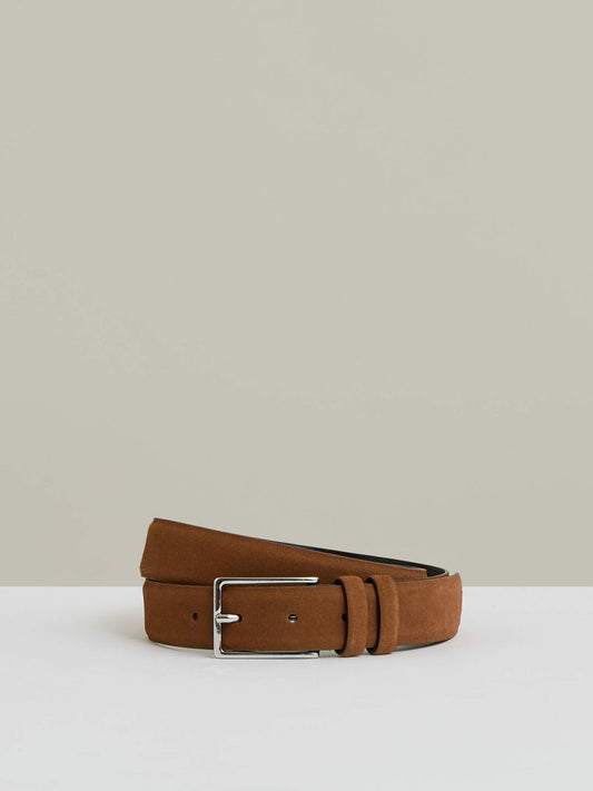 Suede Belt Light Tan | Mens