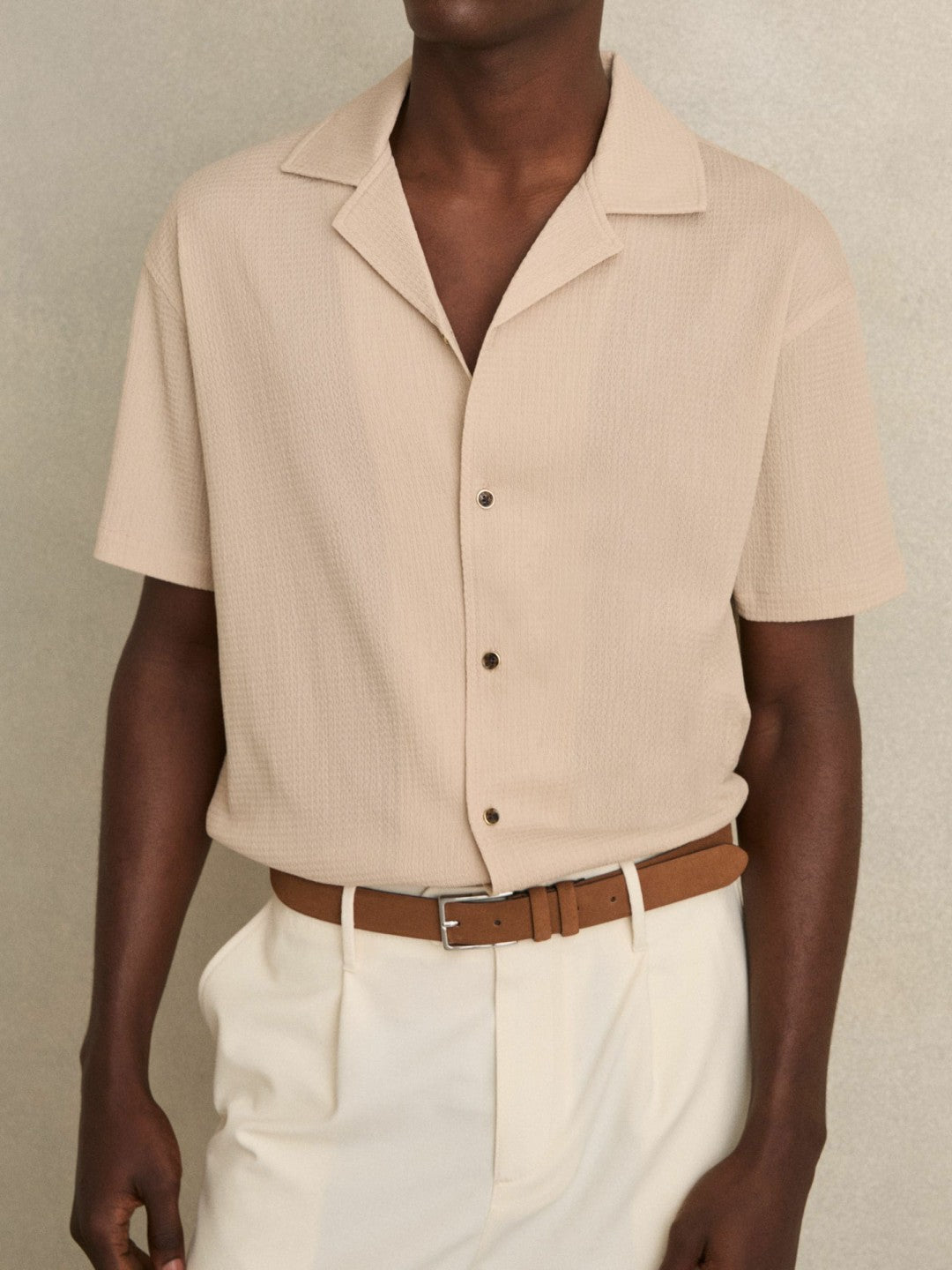 Suede Belt Light Tan | Mens
