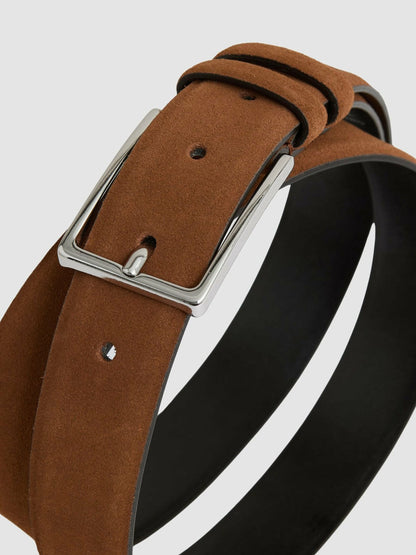 Suede Belt Light Tan | Mens