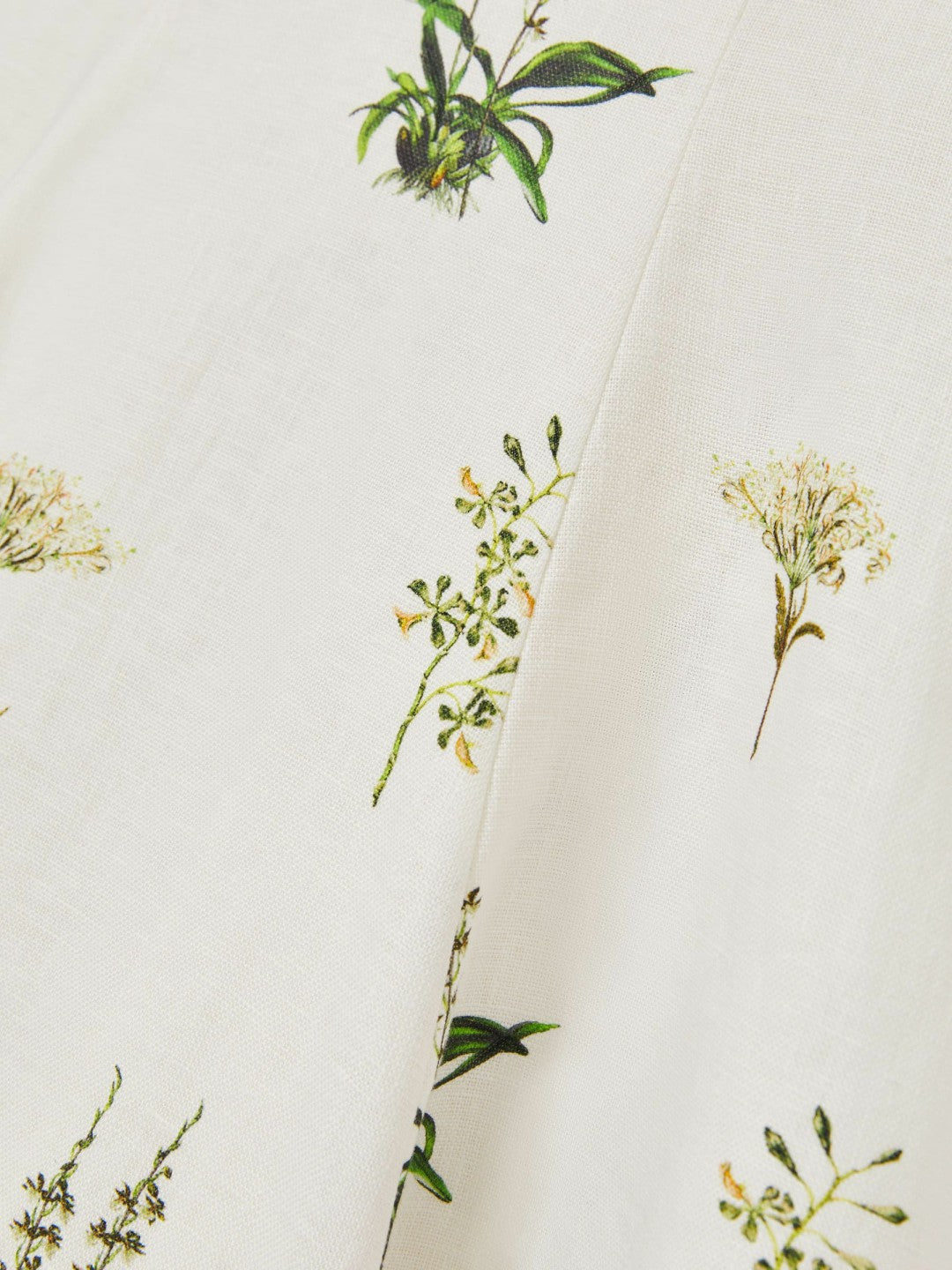 13-14 yrs  | NYBG Linen Floral Flared Dress Ivory | Children