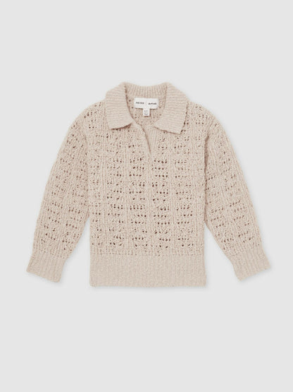 13-14 yrs  | 100 Ciels Bouclé Jumper Neutral | Children