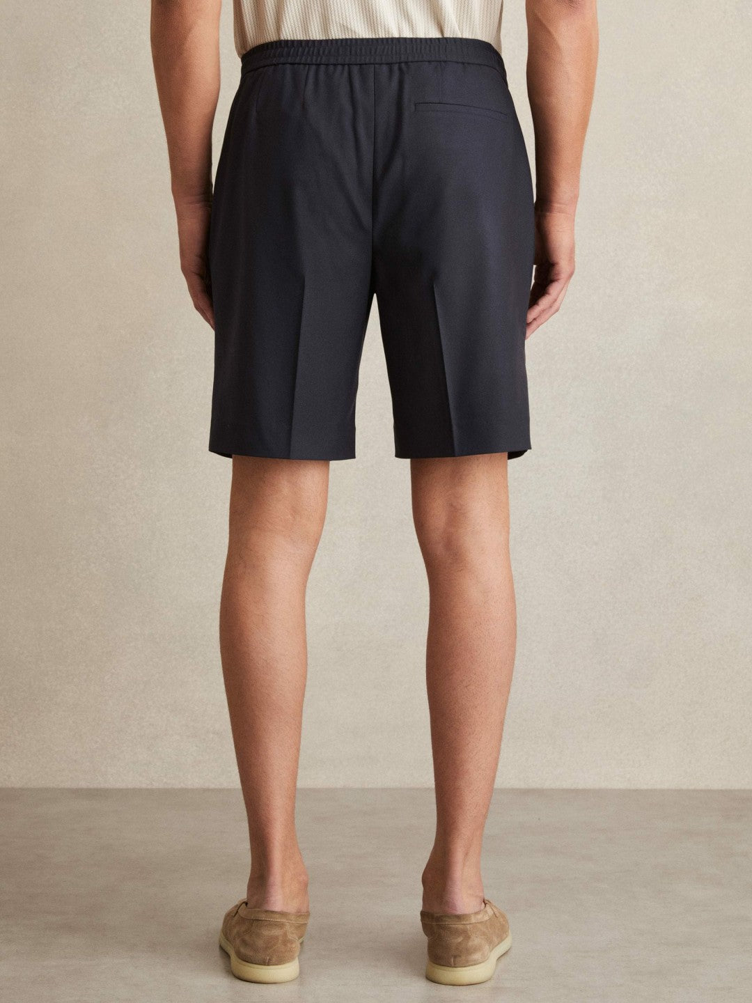 Relaxed Drawstring Shorts Navy | Mens