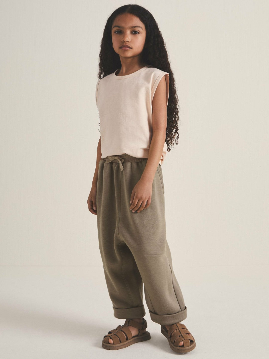 13-14 yrs  | Les 100 Ciels Jersey Joggers Mink | Children