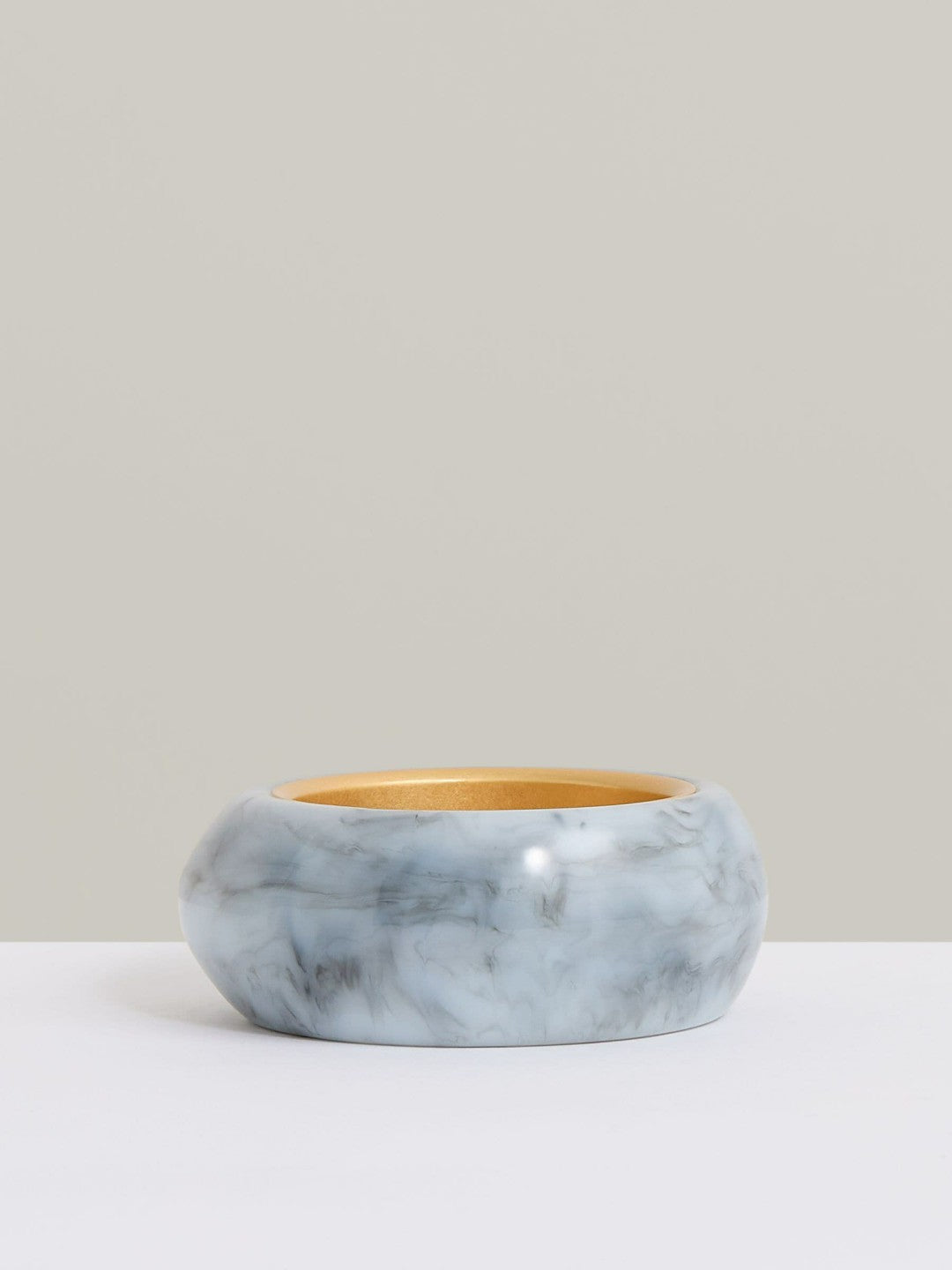 Curve Marble Bangle Gold Tone | Womens