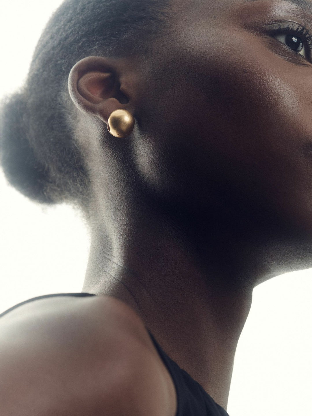 Polished Ball Huggie Earrings Gold | Womens