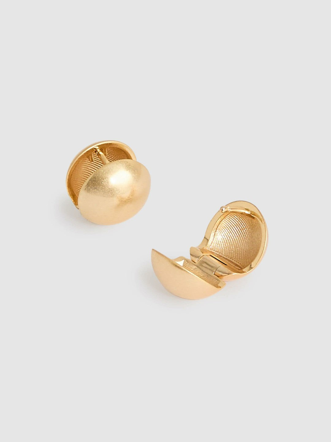 Polished Ball Huggie Earrings Gold | Womens