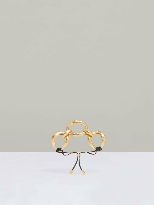 Molten Link Bracelet Gold Tone | Womens