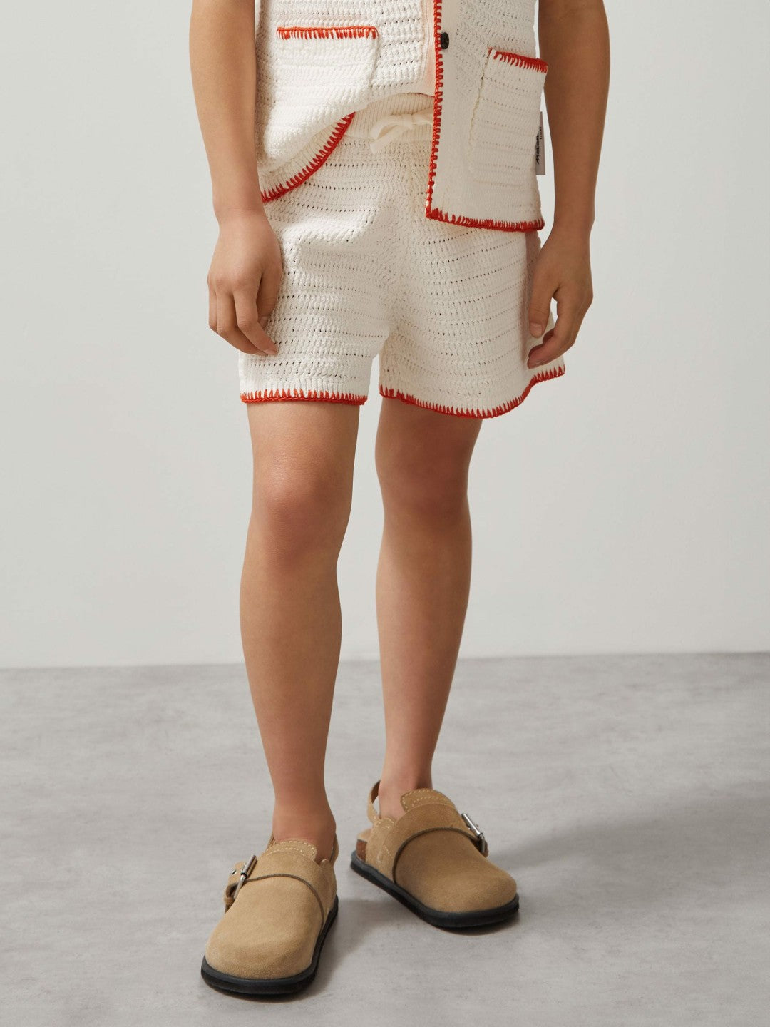 13-14 yrs McLaren F1 Team Crochet Shorts Off White/Orange | Children