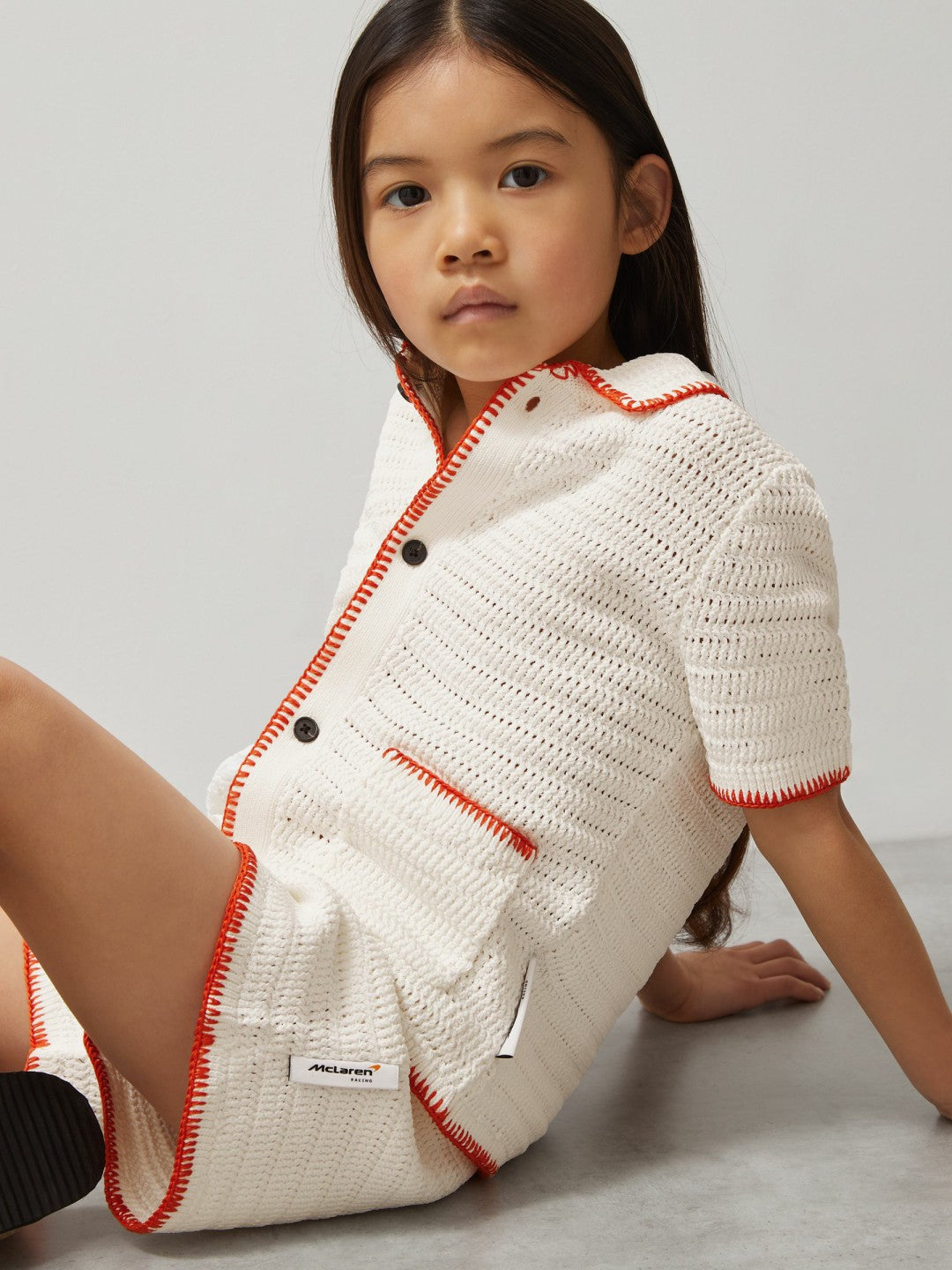 13-14 yrs McLaren F1 Team Crochet Shorts Off White/Orange | Children