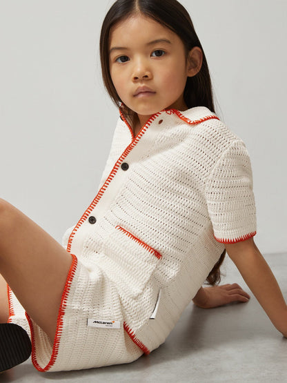 13-14 yrs McLaren F1 Team Crochet Shorts Off White/Orange | Children