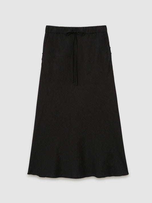 Slip Midi Skirt Black | Womens