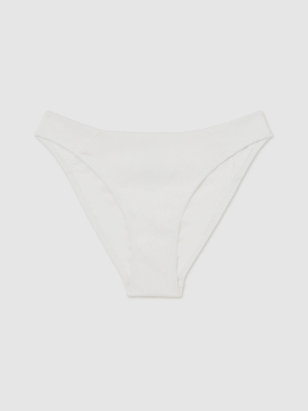 Ribbed Bikini Bottoms White | Womens