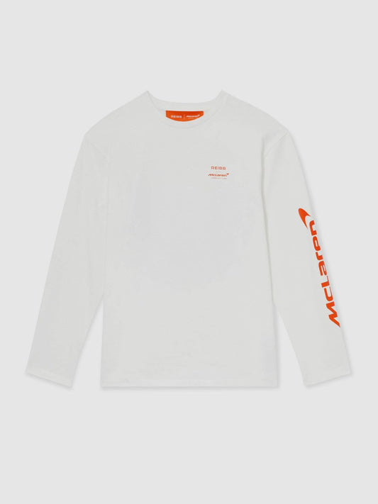 Unisex Fit McLaren F1 Team Tyre-Print T-Shirt White | Mens