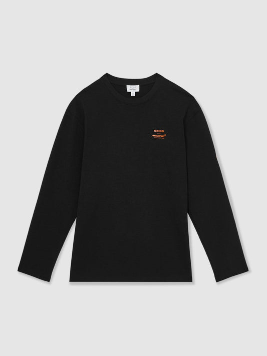 Unisex Fit McLaren F1 Team Tyre-Print T-Shirt Black | Mens