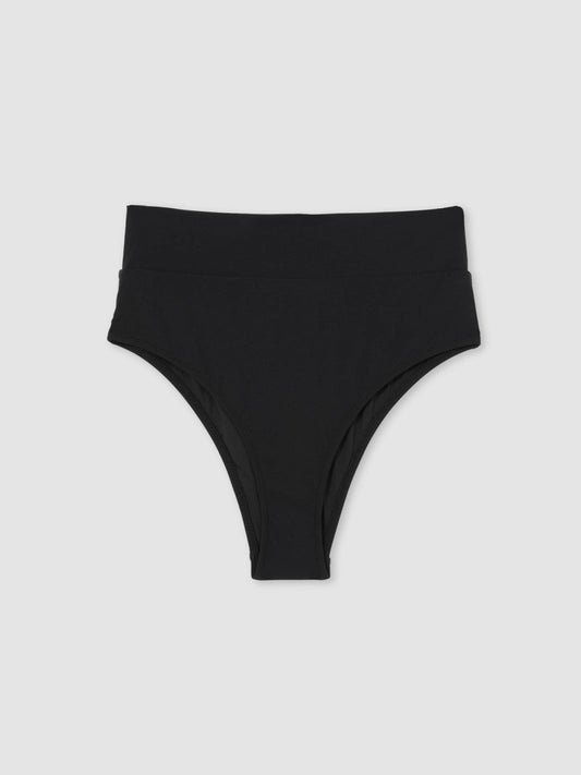 High Waisted Bikini Bottoms Black | Womens