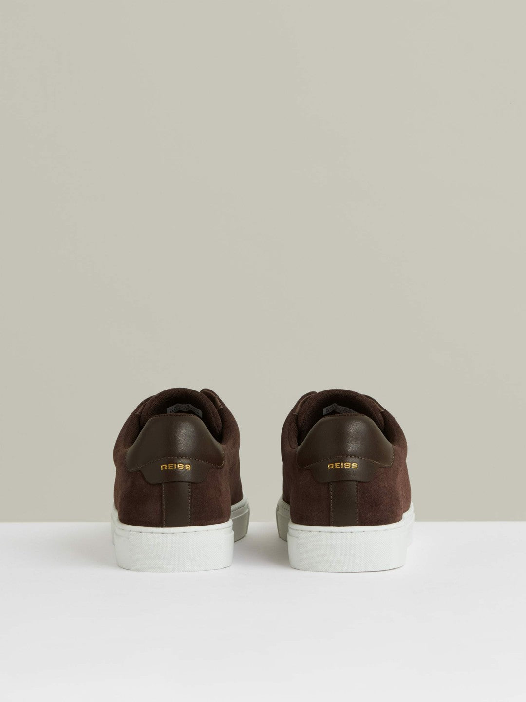 Suede Slip-On Elasticated Trainers Chocolate Brown | Mens