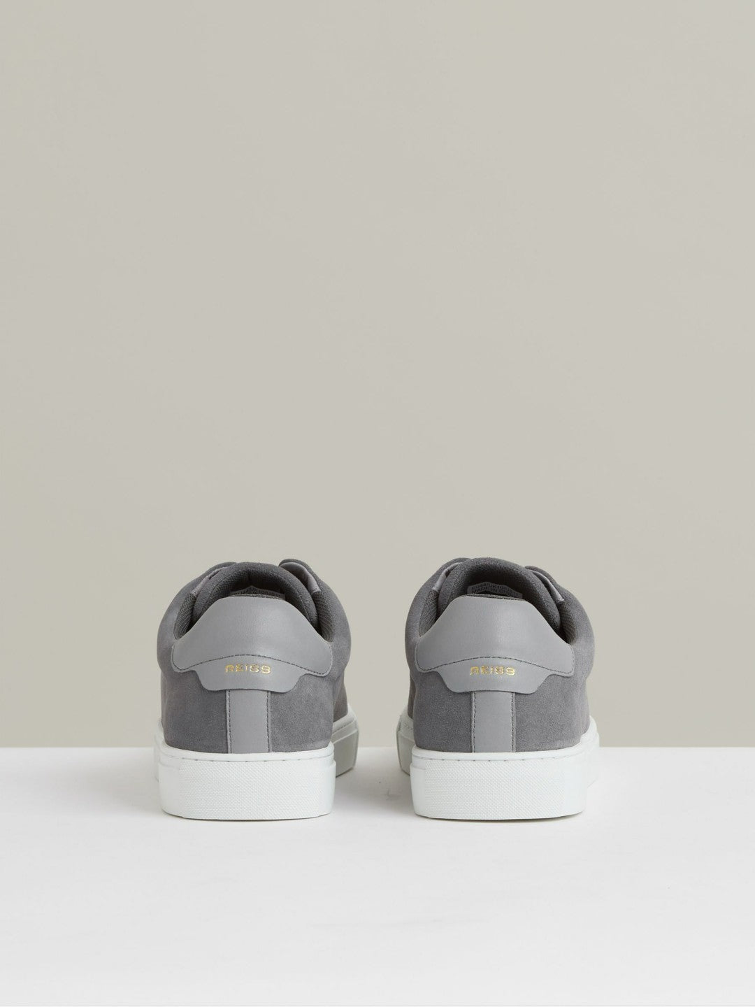 Suede Slip-On Elasticated Trainers Grey | Mens