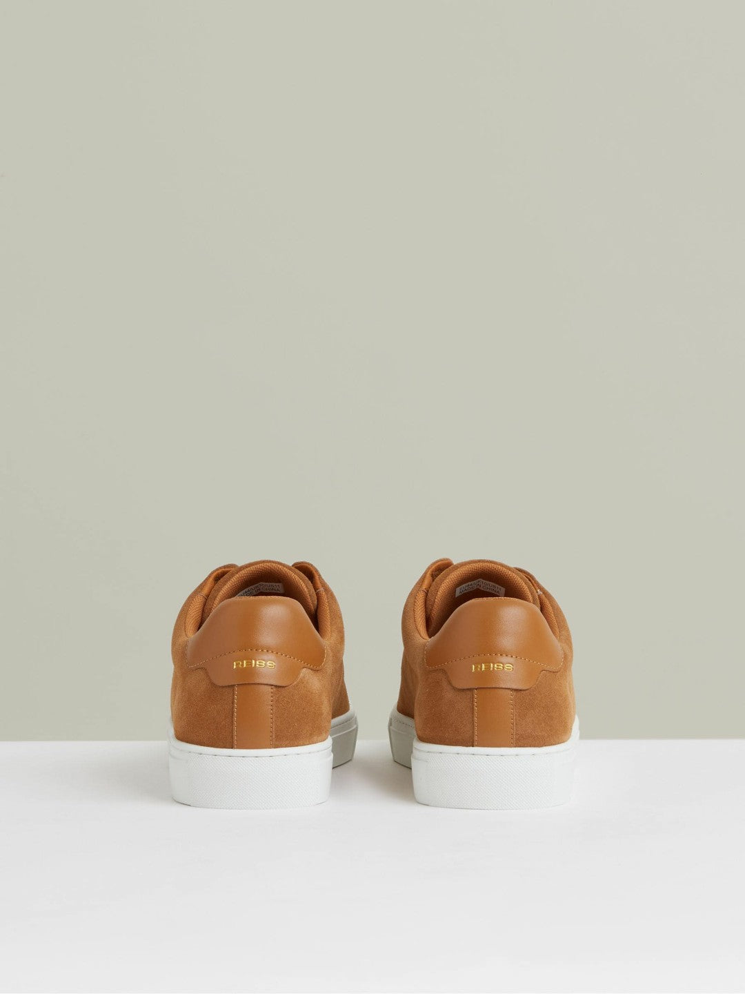 Suede Slip-On Elasticated Trainers Tan Brown | Mens