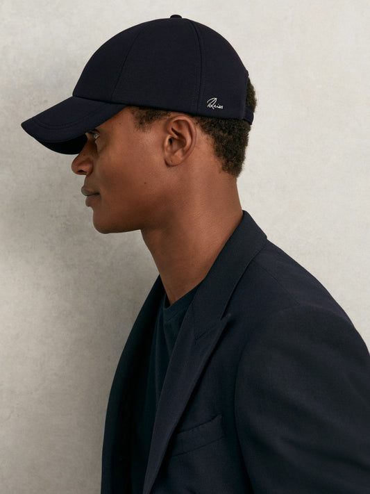 Jersey Logo-Embroidered Baseball Cap Navy | Mens