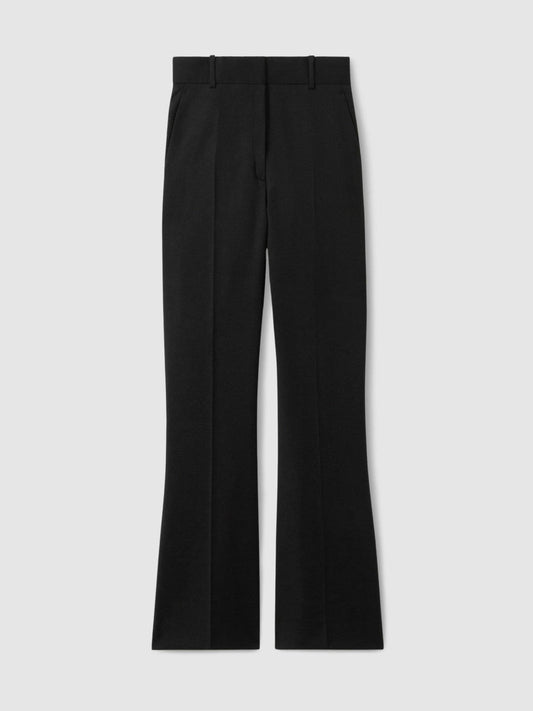 Wool-Blend Wide-Leg Suit Trousers Black | Womens