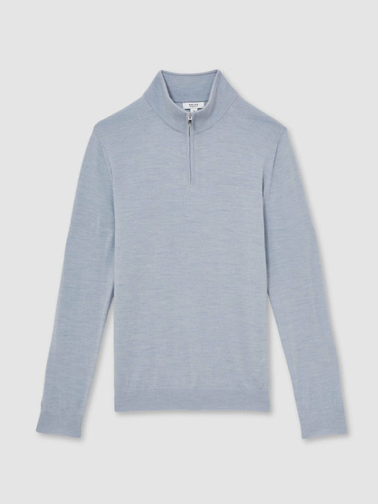 Merino Wool Half-Zip Jumper  | Mens