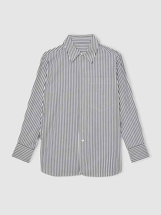 | Les 100 Ciels Stripe Shirt White/Navy | Womens