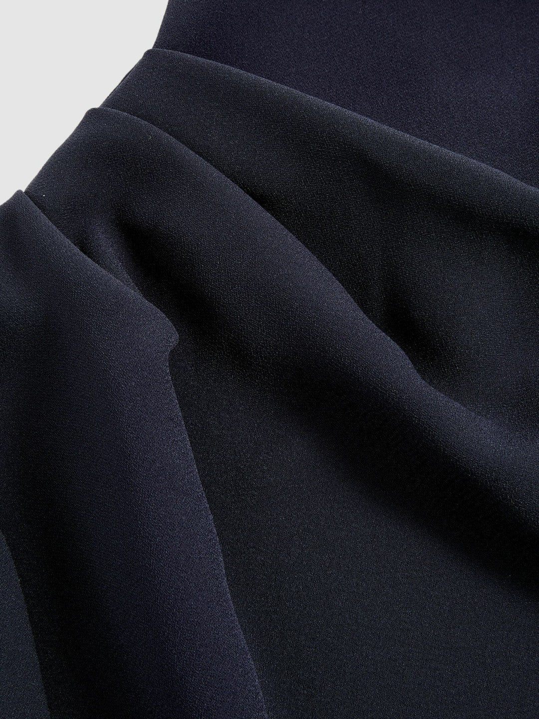 One-Shoulder Draped Top Navy | Womens