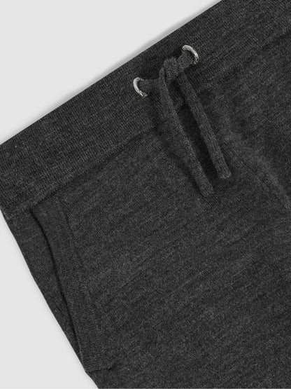 13-14 yrs Merino Wool Cuffed Joggers Derby Grey Melange | Children