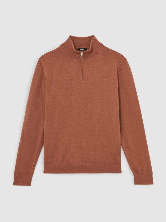 Merino Wool Half-Zip Jumper  | Mens