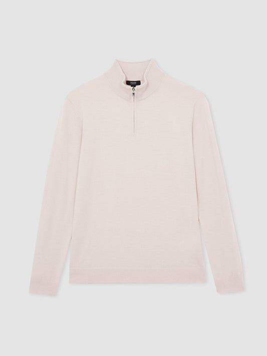 Merino Wool Half-Zip Jumper  | Mens