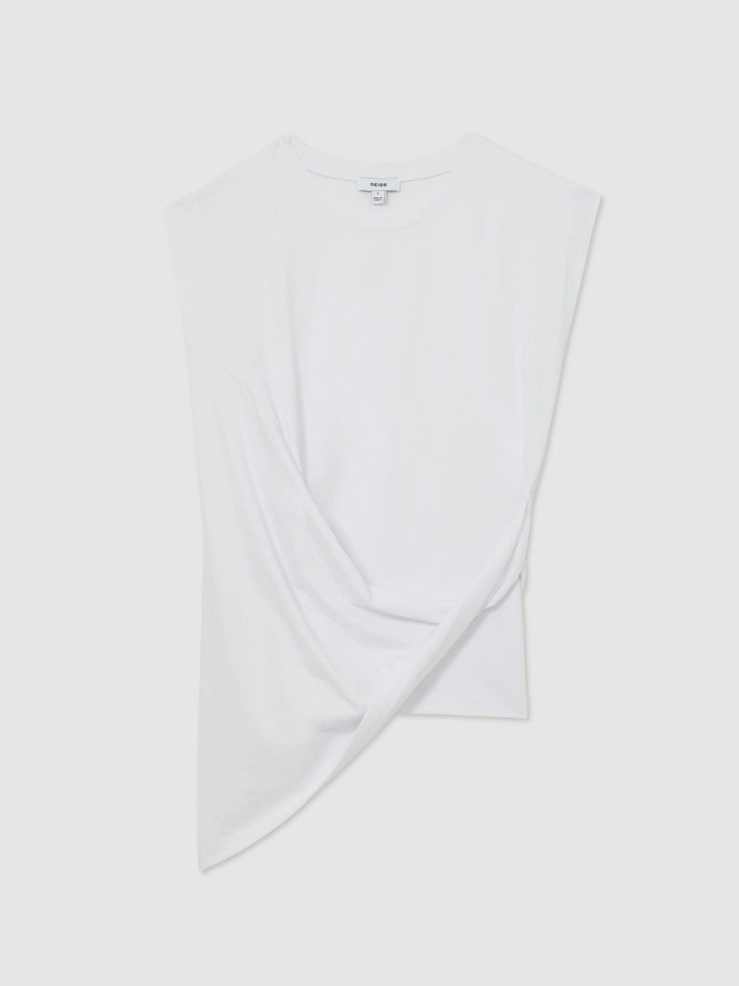 Cotton Drape T-Shirt White | Womens