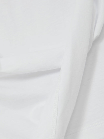 Cotton Drape T-Shirt White | Womens
