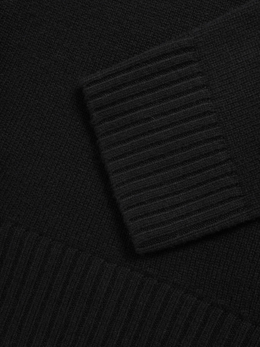 Wool-Cashmere Crew-Neck Jumper Black | Womens