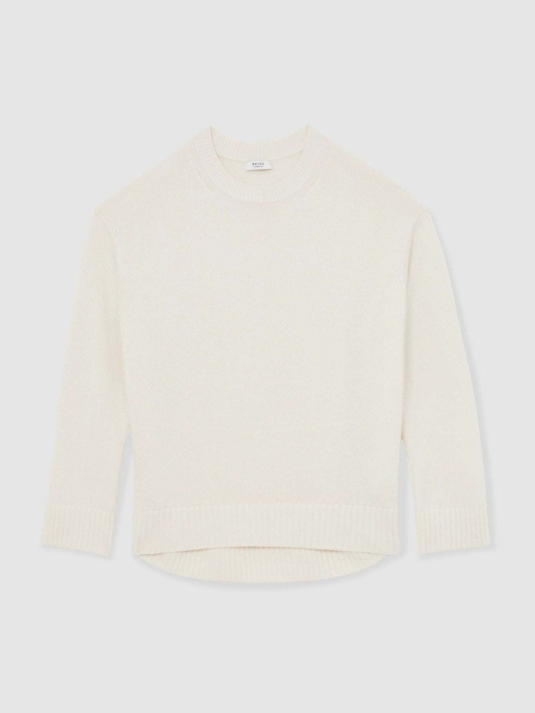 Wool-Cashmere Crew-Neck Jumper Cream | Womens